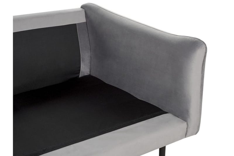 Woodal Kulmasohva 4-istuttava - Harmaa/Musta - Huonekalut - Sohva - Samettisohva