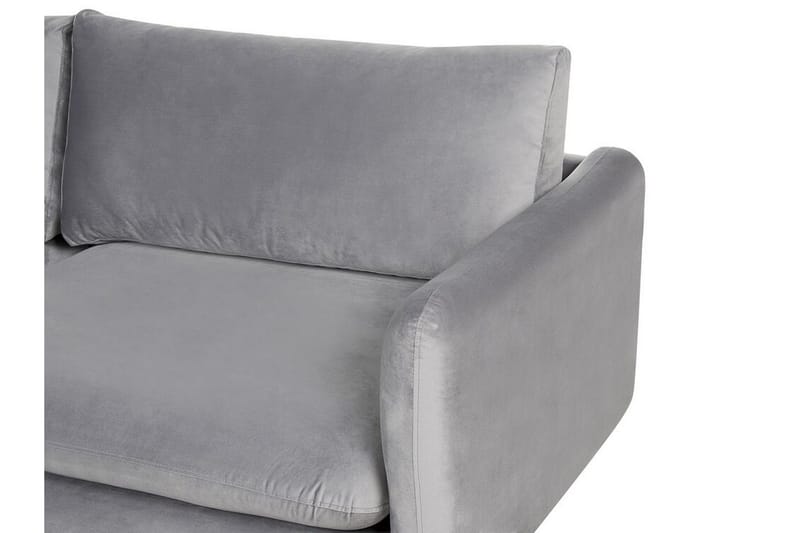 Woodal Kulmasohva 4-istuttava - Harmaa/Musta - Huonekalut - Sohva - Samettisohva