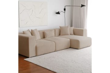 Yolo Sohva med Divan 6-sits - Beige - Huonekalut - Sohva - Divaanisohva