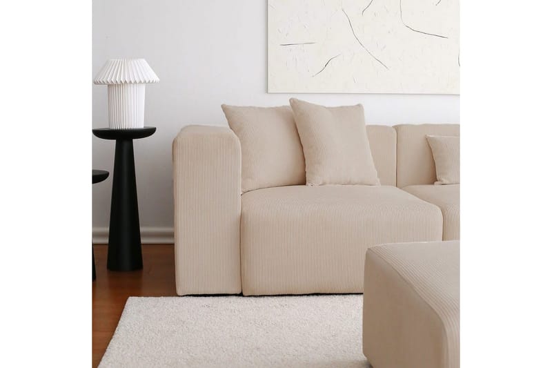 Yolo Sohva med Divan 6-sits - Beige - Huonekalut - Sohva - Divaanisohva