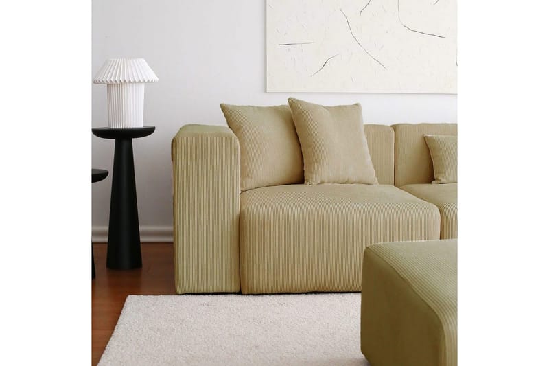 Yolo Sohva med Divan 6-sits - Khaki - Huonekalut - Sohva - Divaanisohva