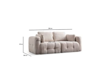 Yvara Sohva 2-sits - Beige - Huonekalut - Sohva - Moduulisohva
