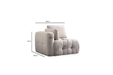 Yvara Sohva 2-sits - Beige - Huonekalut - Sohva - Moduulisohva