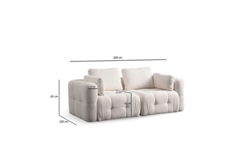 Yvara Sohva 2-sits - Beige - Huonekalut - Sohva - Moduulisohva