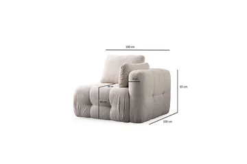 Yvara Sohva 3-sits - Beige - Huonekalut - Sohva - Moduulisohva