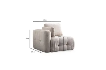 Yvara Sohva 3-sits - Beige - Huonekalut - Sohva - Moduulisohva