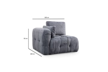 Yvara Sohva 3-sits - Harmaa - Huonekalut - Sohva - Moduulisohva