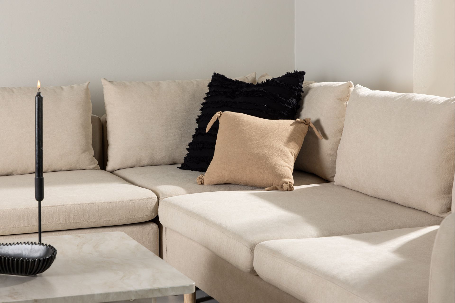 Zero Sohva 3 istuttavaa - Beige - Huonekalut - Sohva - Kulmasohva