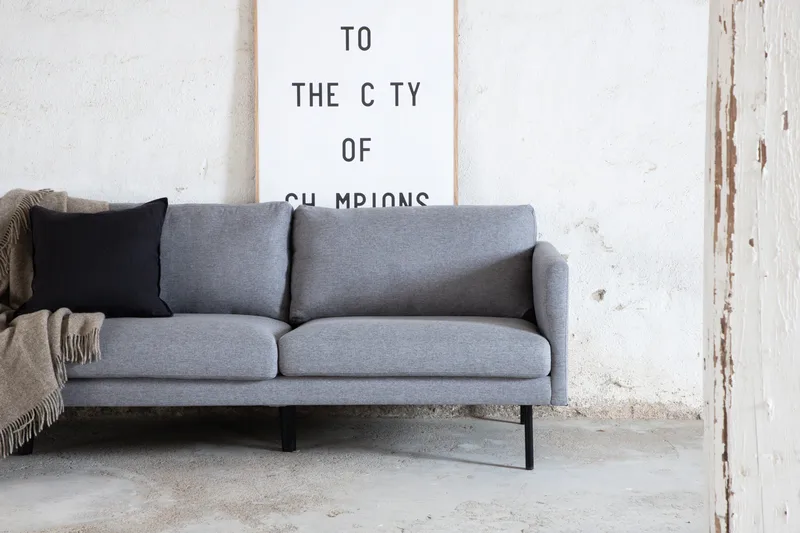 Zoom 3-istuttava Sohva - Harmaa - Huonekalut - Sohva - 3:n istuttava sohva