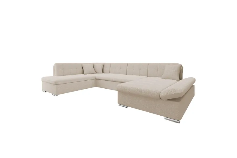 Zumar sohva divaanilla ja säilytystuolilla, 4-ist., Beige