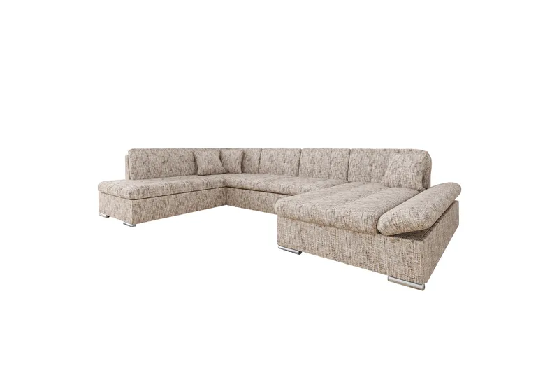 Zumar sohva divaanilla ja säilytystuolilla, 4-ist., Monivärinen/Beige