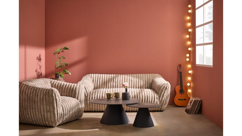 Torvane 3-istuttava sohva Manchester - Beige - Huonekalut - Sohva