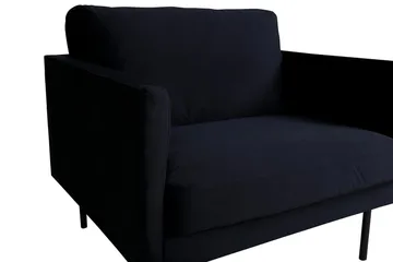 Zoom Nojatuoli - Musta - Huonekalut - Tuoli & nojatuoli - Nojatuoli & lepotuoli - Samettinojatuoli