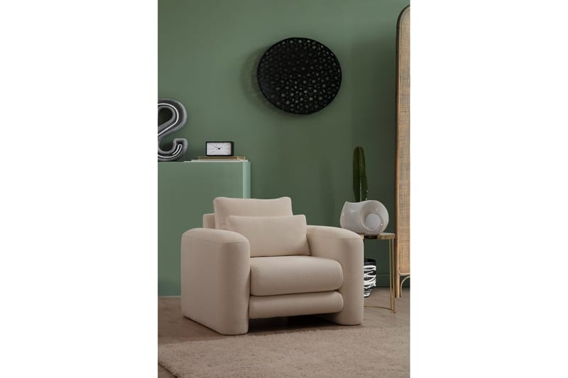 Makhan nojatuoli, Vaaleanbeige