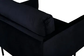 Zoom Nojatuoli - Musta - Huonekalut - Tuoli & nojatuoli - Nojatuoli & lepotuoli - Samettinojatuoli