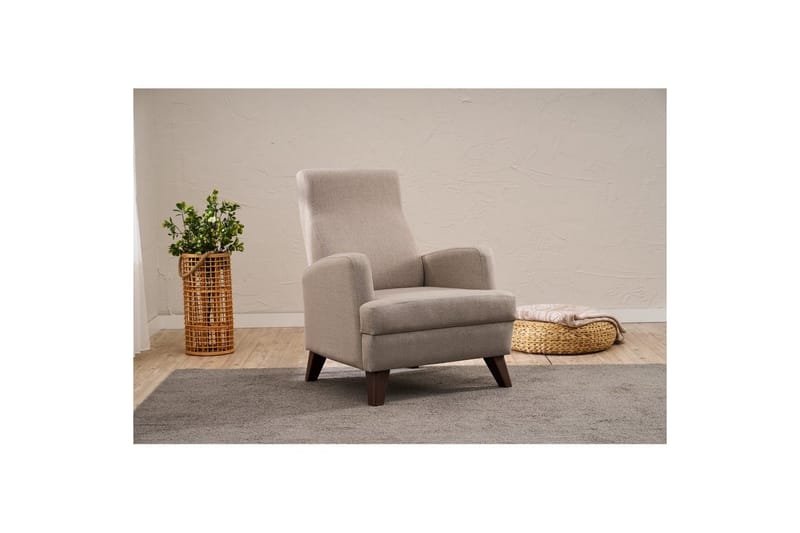 1-istuttava sohva Iroulport Beige - Beige - Huonekalut - Tuoli & nojatuoli - Nojatuoli & lepotuoli