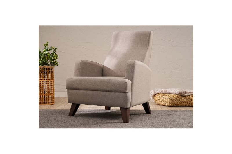 1-istuttava sohva Iroulport Beige - Beige - Huonekalut - Tuoli & nojatuoli - Nojatuoli & lepotuoli