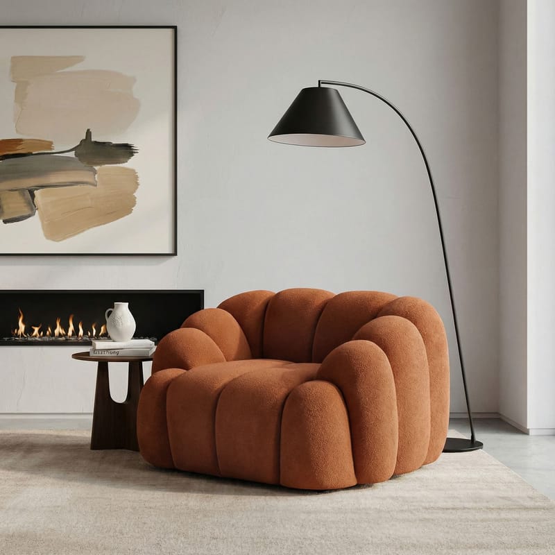 1-Seat Sofa Atelier Del Sofa Laatanpunainen - Huonekalut - Tuoli & nojatuoli - Nojatuoli & lepotuoli