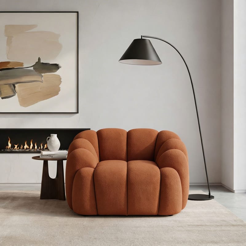 1-Seat Sofa Atelier Del Sofa Laatanpunainen - Huonekalut - Tuoli & nojatuoli - Nojatuoli & lepotuoli