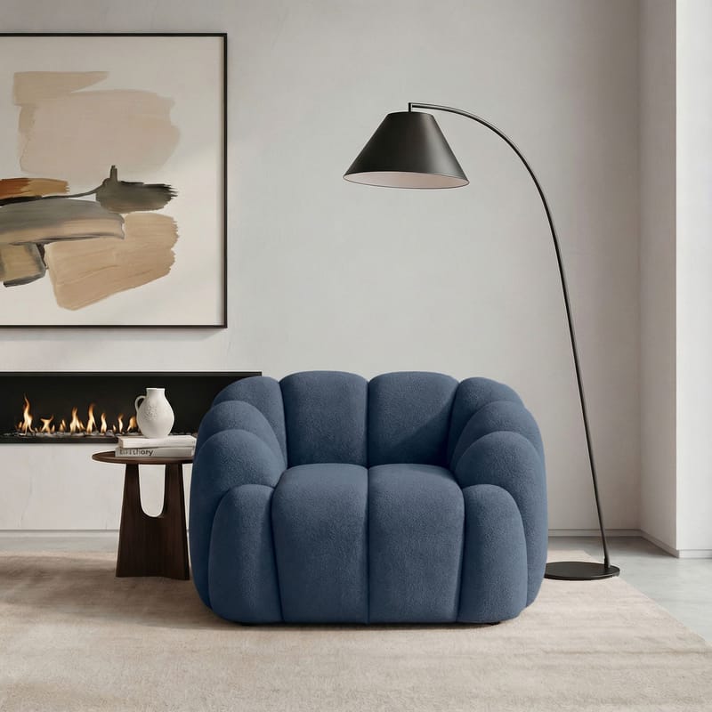 1-Seat Sofa Atelier Del Sofa Laivastonsininen - Tummansininen - Huonekalut - Tuoli & nojatuoli - Nojatuoli & lepotuoli
