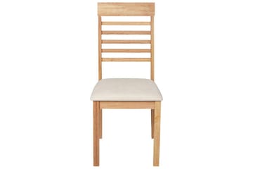 2 kpl Ortley-ruokapöydän tuoleja - Vaalea puu, beige - Huonekalut - Tuoli & nojatuoli - Ruokapöydän tuolit