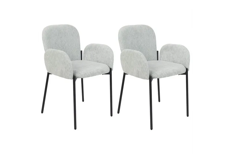 2 ruokatuolia Albee, Mintunvihreä, Musta