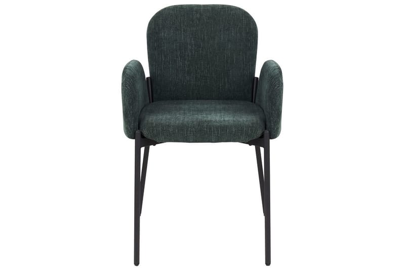 2 ruokatuolia Albee - Vihreä, musta - Huonekalut - Tuoli & nojatuoli - Ruokapöydän tuolit