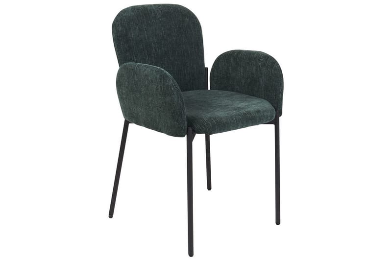 2 ruokatuolia Albee - Vihreä, musta - Huonekalut - Tuoli & nojatuoli - Ruokapöydän tuolit