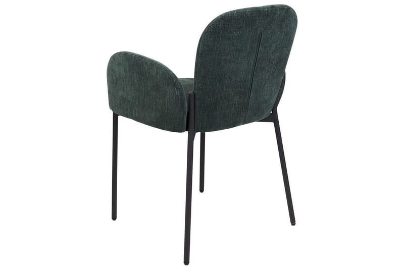 2 ruokatuolia Albee - Vihreä, musta - Huonekalut - Tuoli & nojatuoli - Ruokapöydän tuolit