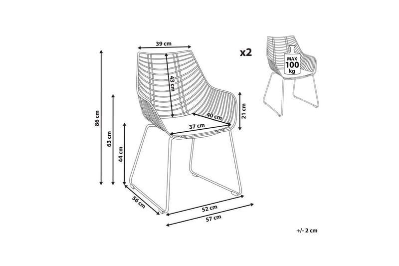 2 ruokatuolia Annapolis - Huonekalut - Tuoli & nojatuoli - Ruokapöydän tuolit