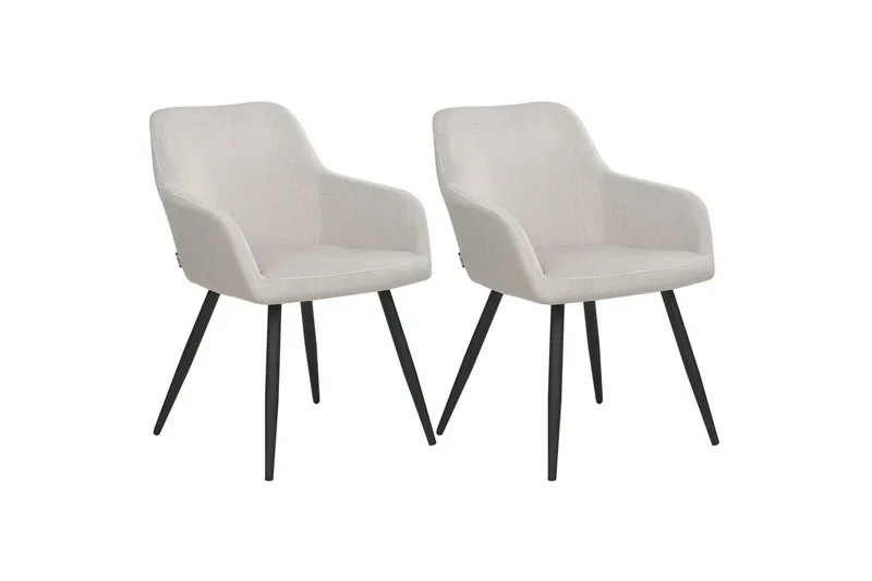 2 ruokatuolia Casmalia, Beige, musta