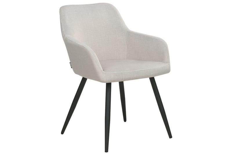 2 ruokatuolia Casmalia - Beige, musta - Huonekalut - Tuoli & nojatuoli - Ruokapöydän tuolit