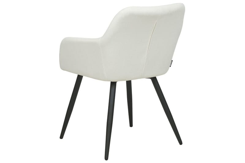 2 ruokatuolia Casmalia - Valkoinen, Musta - Huonekalut - Tuoli & nojatuoli - Ruokapöydän tuolit