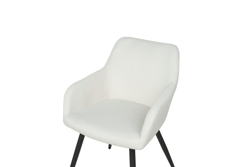 2 ruokatuolia Casmalia - Valkoinen, Musta - Huonekalut - Tuoli & nojatuoli - Ruokapöydän tuolit