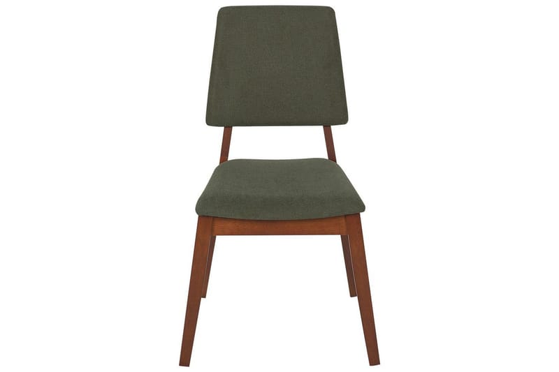 2 ruokatuolia Merrill - Tumma puu, vihreä - Huonekalut - Tuoli & nojatuoli - Ruokapöydän tuolit
