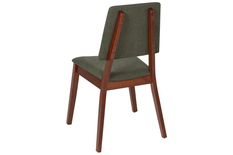 2 ruokatuolia Merrill - Tumma puu, vihreä - Huonekalut - Tuoli & nojatuoli - Ruokapöydän tuolit