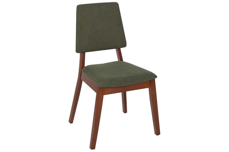2 ruokatuolia Merrill - Tumma puu, vihreä - Huonekalut - Tuoli & nojatuoli - Ruokapöydän tuolit