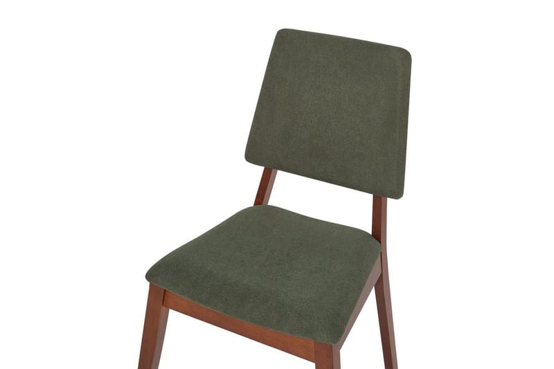 2 ruokatuolia Merrill - Tumma puu, vihreä - Huonekalut - Tuoli & nojatuoli - Ruokapöydän tuolit