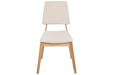 2 ruokatuolia Merrill - Vaalea puu, beige - Huonekalut - Tuoli & nojatuoli - Ruokapöydän tuolit