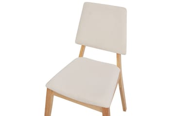 2 ruokatuolia Merrill - Vaalea puu, beige - Huonekalut - Tuoli & nojatuoli - Ruokapöydän tuolit