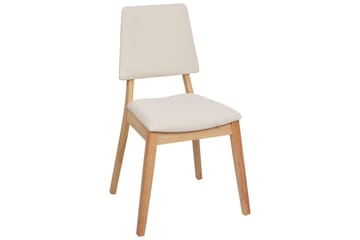 2 ruokatuolia Merrill - Vaalea puu, beige - Huonekalut - Tuoli & nojatuoli - Ruokapöydän tuolit