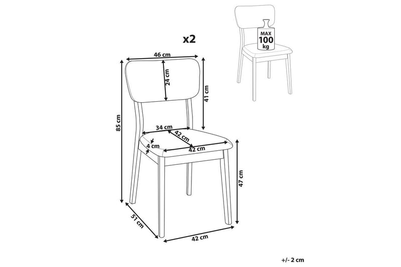 2 ruokatuolia Minier - Huonekalut - Tuoli & nojatuoli - Ruokapöydän tuolit