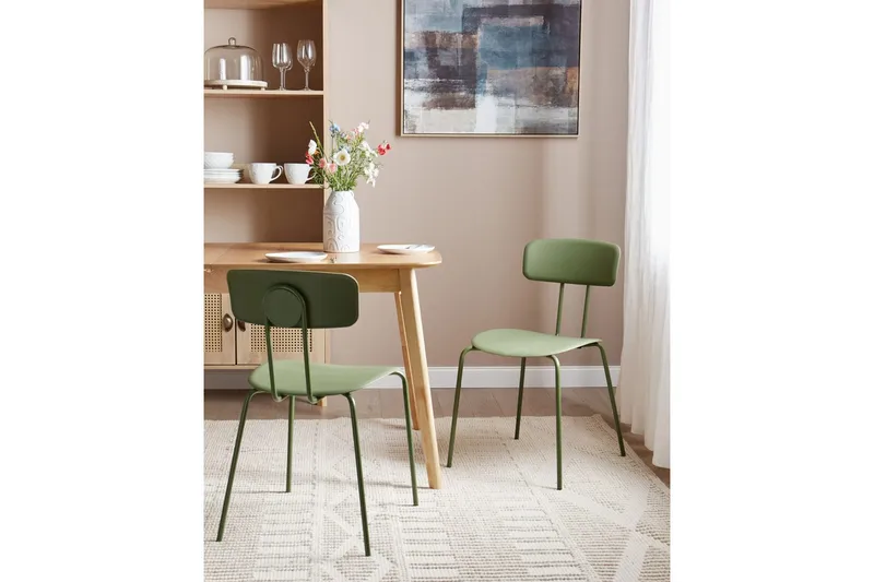 2 ruokatuolia Sibley - Vihreä - Huonekalut - Tuoli & nojatuoli - Ruokapöydän tuolit