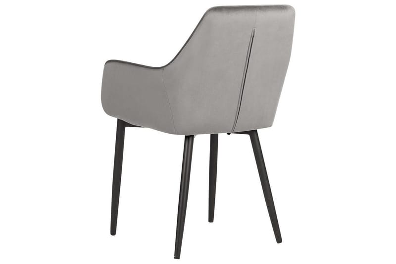2 ruokatuolia Wellston - Harmaa, musta - Huonekalut - Tuoli & nojatuoli - Ruokapöydän tuolit