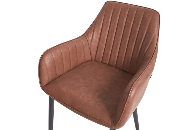 2 ruokatuolia Wellston - Ruskea, Musta - Huonekalut - Tuoli & nojatuoli - Ruokapöydän tuolit