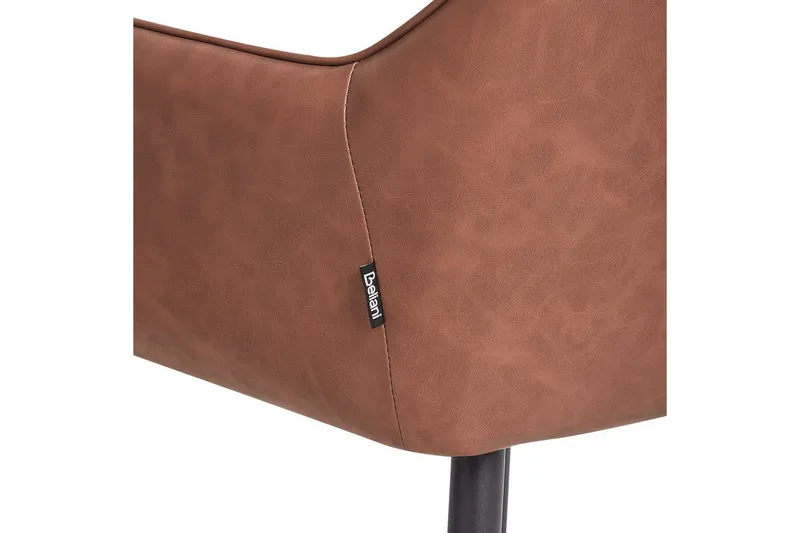 2 ruokatuolia Wellston - Ruskea, Musta - Huonekalut - Tuoli & nojatuoli - Ruokapöydän tuolit