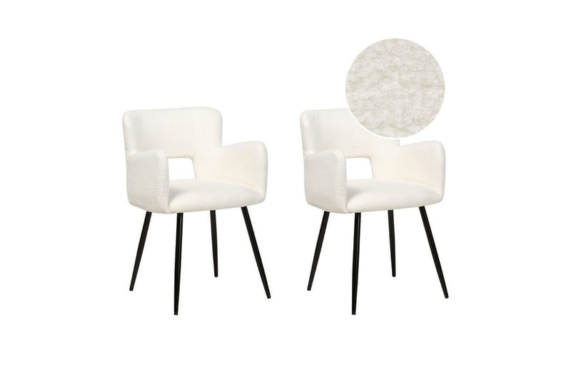 2 ruokatuolin Bouclé-setti Sanilac, undefined