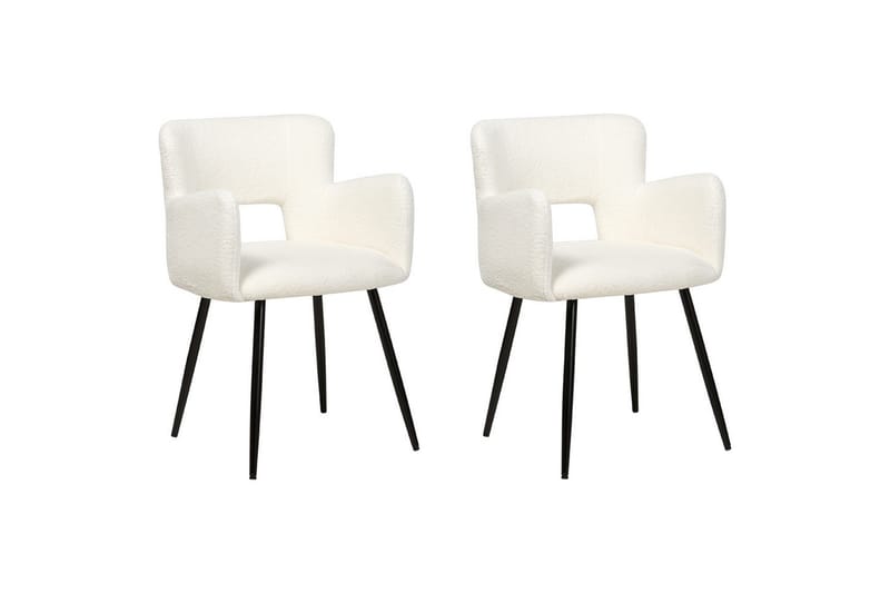 2 ruokatuolin Bouclé-setti Sanilac - Huonekalut - Tuoli & nojatuoli - Ruokapöydän tuolit