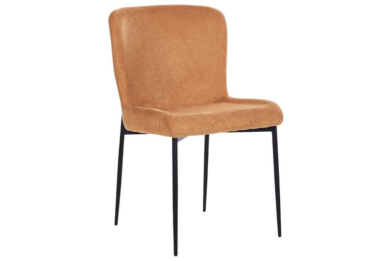 2 ruokatuolin setti Ada - Oranssi, musta - Huonekalut - Tuoli & nojatuoli - Ruokapöydän tuolit