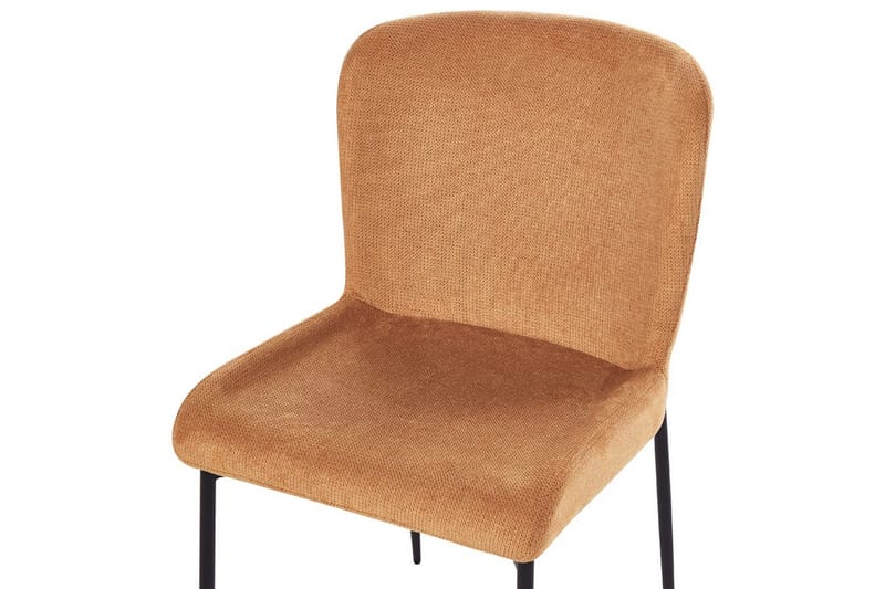 2 ruokatuolin setti Ada - Oranssi, musta - Huonekalut - Tuoli & nojatuoli - Ruokapöydän tuolit